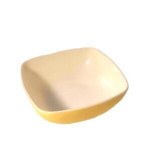 Pyrex Yellow and White Square Dish
